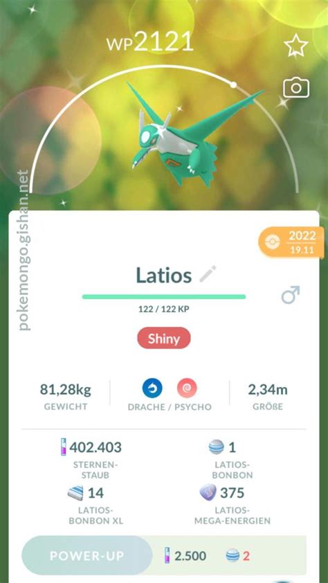 Shiny Latios Pokemon Go