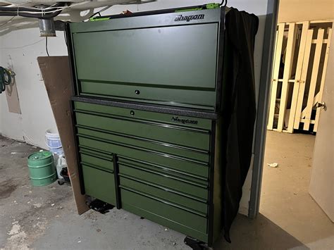 Snap On Ktl Apzr Tool Box In Combat Green With Hutch Tools Not