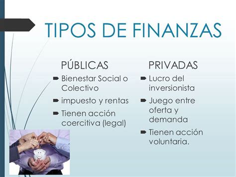 Tipos Y Clasificación De Las Finanzas