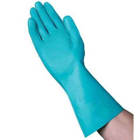 Vanguard Safety C14B2 Nitrile Flock Lined Gloves 15 Mil 13 Cuff