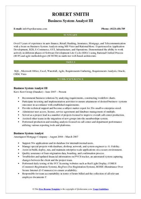 Finance Business Analyst Resume Sample Master Of Template Document