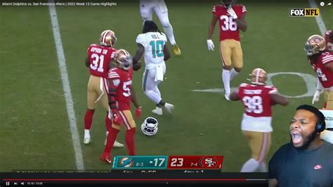 Miami Dolphins Vs San Fransisco 49ers 2022 Week 13 Game Highlights Youtube