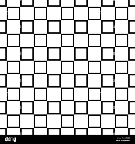 Black And White Abstract Seamless Geometrical Square Grid Pattern