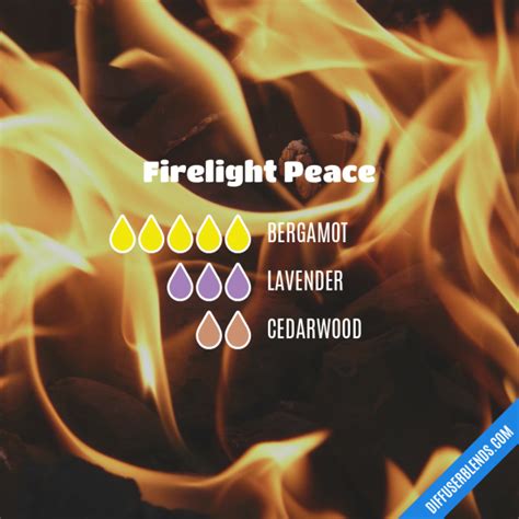 Firelight Peace Essential Oil Diffuser Blend Essential Oils Herbs