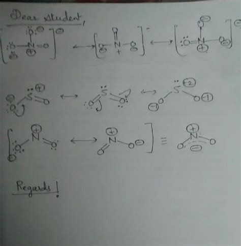 4 write the resonance structures for SO2,NO2 and NO3- - Chemistry ...