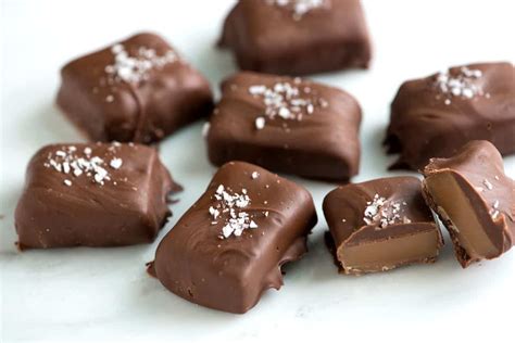 Salted Chocolate Covered Caramels