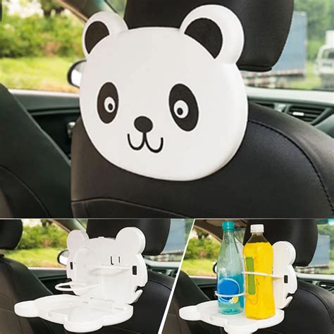 Foldable Cup Holder Auto Car Back Seat Table Drink Food Cup Tray Holder ...