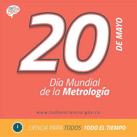 20 de mayo Día Mundial de la Metrología