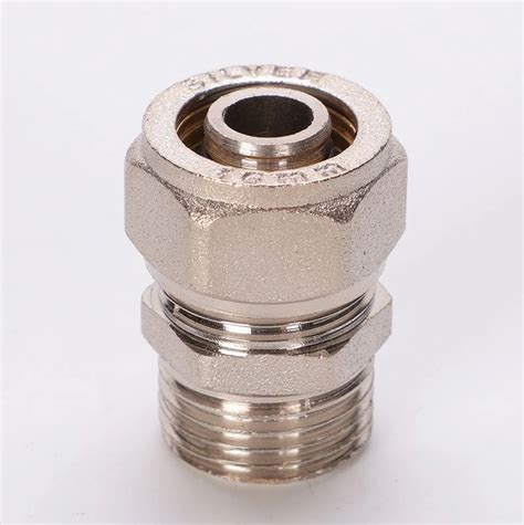 Male Coupling Brass Compression Fittings For Pex Al Pex Pipe Pipe