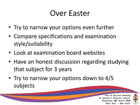 Year 8 Options Evening 28th March Ppt Download