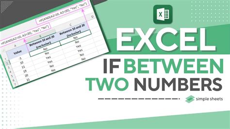 Excel If Between Two Numbers Function What Is It