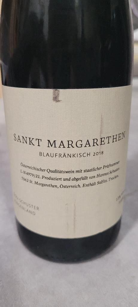 2018 Weingut Rosi Schuster Sankt Laurent St Margarethen Austria