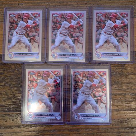 ヌートバー LARS NOOTBAAR 2022 TOPPS CHROME ベースカード 5枚セット MLB WBC 侍ジャパン 大活躍中