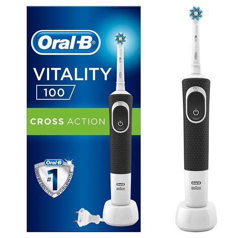 ORAL B D 100 SİYAH VITALITY CROSS ACTION KUTULU ŞARJLI DİŞ FIRÇASI