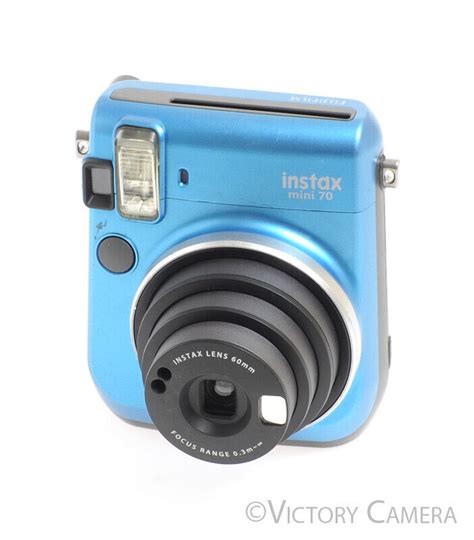 Fuji Instax Mini 70 Blue Instant Film Camera Exc