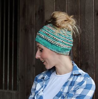 25 Free Messy Bun Hat Knitting Patterns For Bad Hair Days Love Life