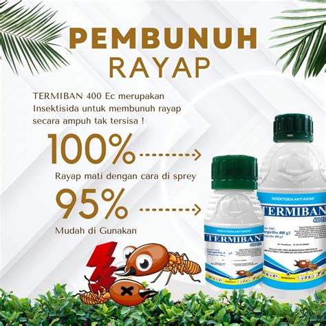 Jual INSEKTISIDA TERMIBAN 400 EC PEMBASMI RAYAP OBAT ANTI RAYAP