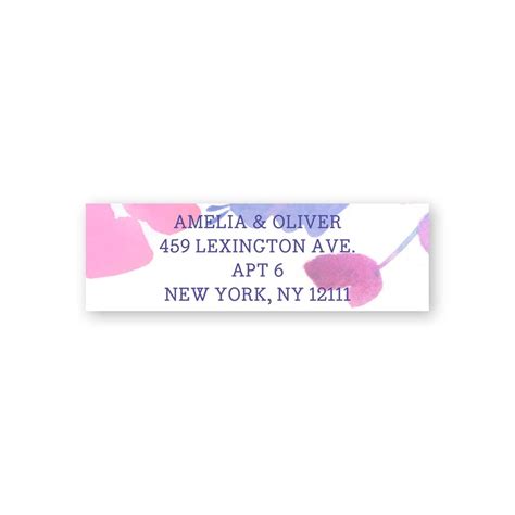 Artistic Floral Custom Address Labels | Gartner Studios