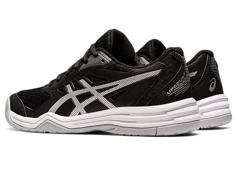 Women Asics Volleyball Shoes | UPCOURT 5 Black/Pure Silver - Glise Raymonde