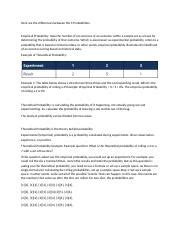 Math College Mathematics Week Discussion Probability Docx Here