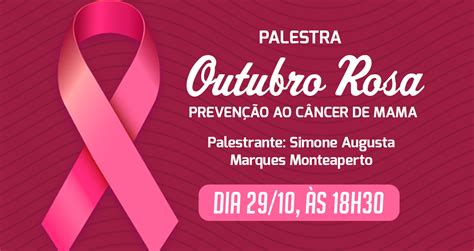 Outubro Rosa Aeao Promove Palestra Sobre Prevenção Ao Câncer De Mama