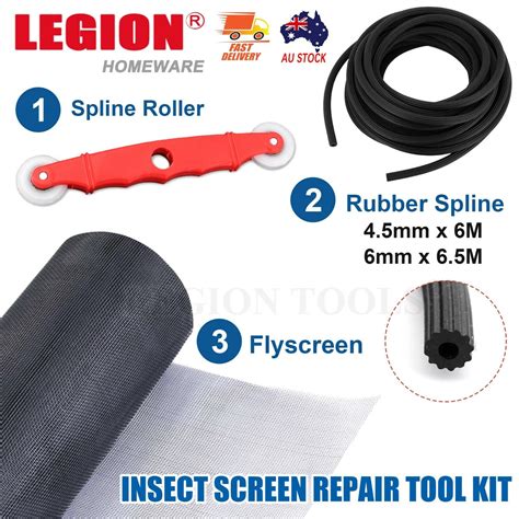 Spline Roller Insect Window Fly Screen Net Mesh Flyscreen Rubber Spline Tool Kit Ebay