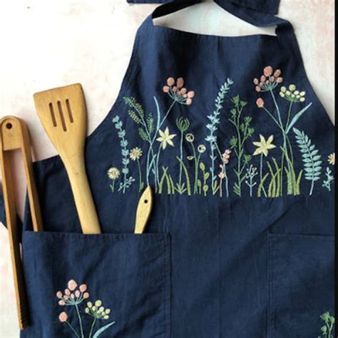 Embroidered Aprons - Etsy