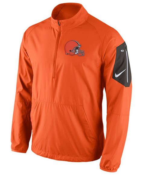 Nike Mens Cleveland Browns Lockdown Half Zip Jacket Macys