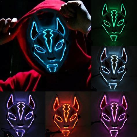 LED Kitune Fox Mask [Best Price] – Kabuki Masks