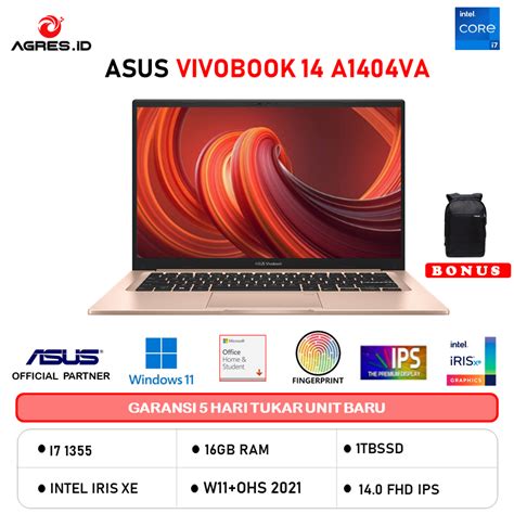 Jual Asus Vivobook A Va I Gb Tb W Ohs Fhd Ips Blu