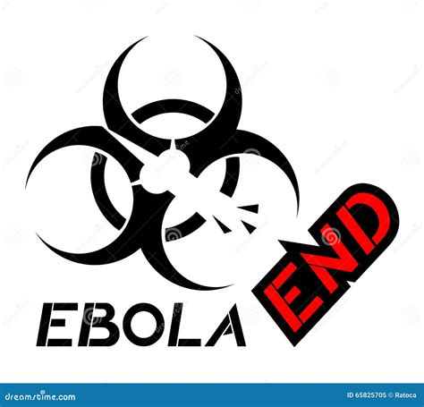 End Ebola Symbol Stock Vector Illustration Of Indication 65825705