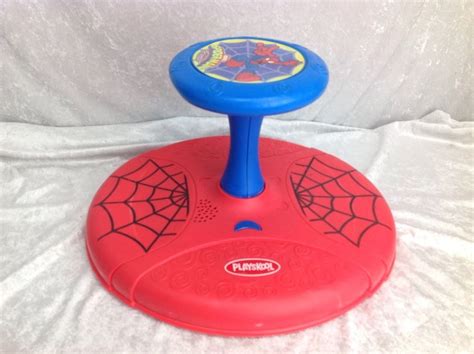 Playskool Spider Man Marvel Sit N Spin Talking Classic Spinning Ride On