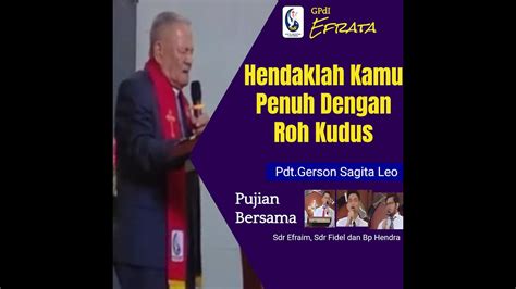 Ibadah Minggu 4 Juni Hendaklah Kamu Penuh Dengan Roh Kudus Youtube