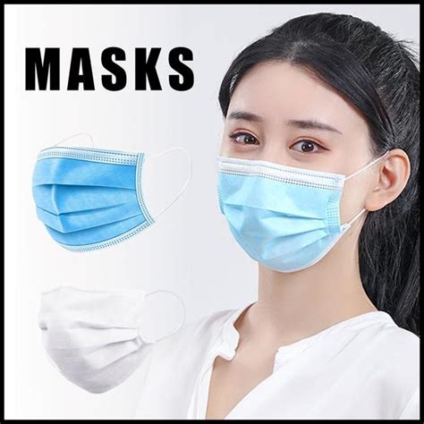 Buy 3 Ply Anti Dust Disposable Non Woven Earloop Face Mouth Masks