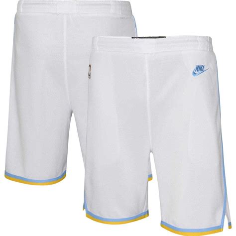 Nike Youth Los Angeles Lakers Hardwood Classics Swingman Shorts - White ...