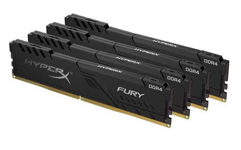 HyperX FURY Black 64GB 3466MHz DDR4 CL17 DIMM (Kit of 4) HX434C17FB4K4/64 - Walmart.com