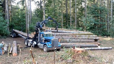 Self Loader Log Truck Youtube