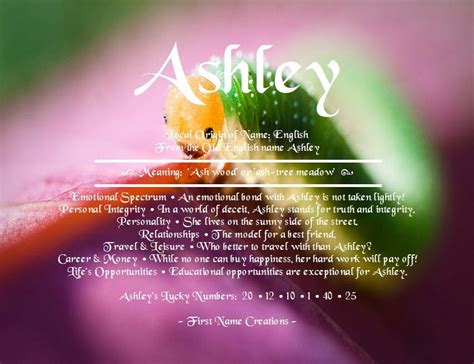 What Does The Name Ashley Mean In The Bible Eternal Bible