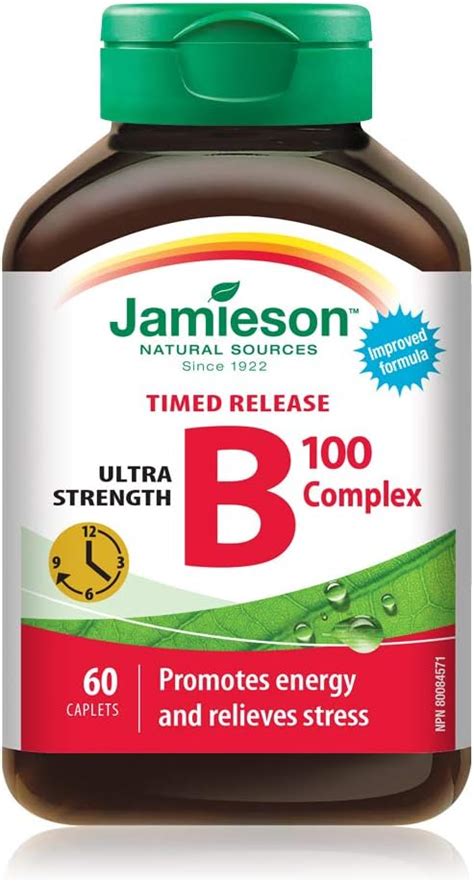 Jamieson Vitamin B Complex Timed Release Count Amazon Ca