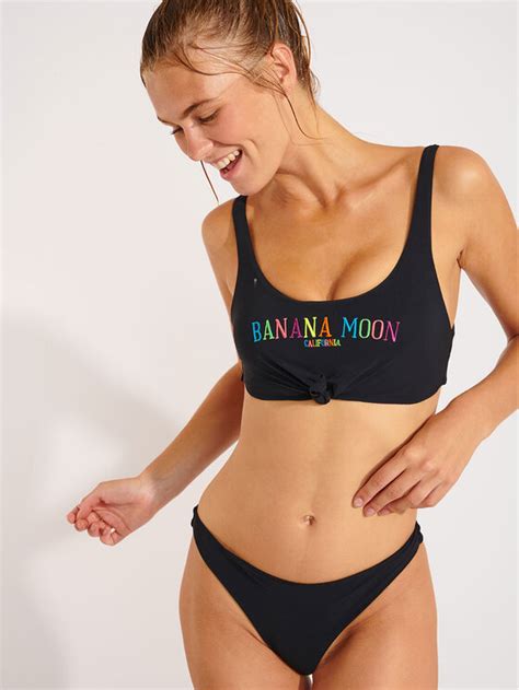 Banana Moon Dół od bikini Naida Colormoon LSE01 Czarny Modivo pl