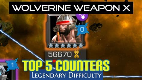 Wolverine Weapon X Top 5 Counters Cataclysm Mutant Mobocracy Week 3 Legendary