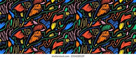 28 Various Colorful Marker Scribbles Curly Lines Images Stock Photos