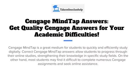 Ppt Cengage Mindtap Answers Get Quality Cengage Answers For Your