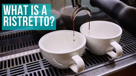 Espresso Explained The Ristretto Extraction Youtube