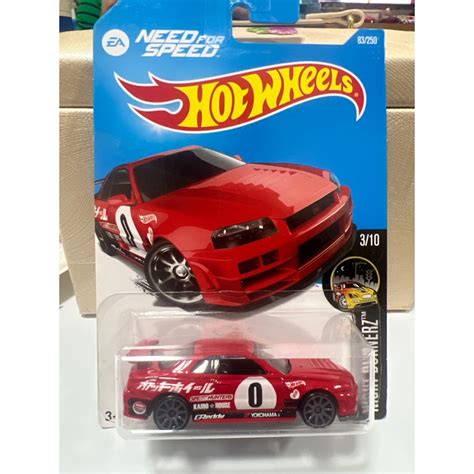 Hot wheels 風火輪日產天際線東瀛戰神 Nissan Skyline GT R R34 BCNR33 蝦皮購物