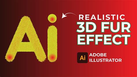 How To Create A Realistic 3d Fur Effect In Adobe Illustrator Cc