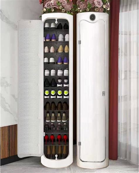 Amazon Round Vertical Rotating Shoe Rack Cabinet Rotating Shoe