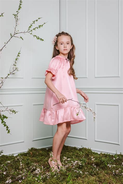 Girls Silk Nightdress Daria Kids Luxury And Fairylike Nighties