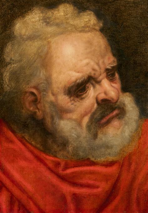 Fine Art Frans Floris Bärtiger Herr im roten Gewand Van Ham