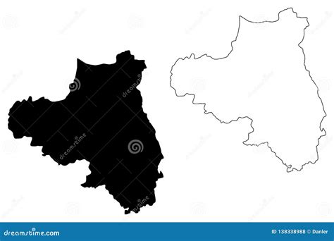 County Londonderry Map Vector Stock Vector - Illustration of northern ...